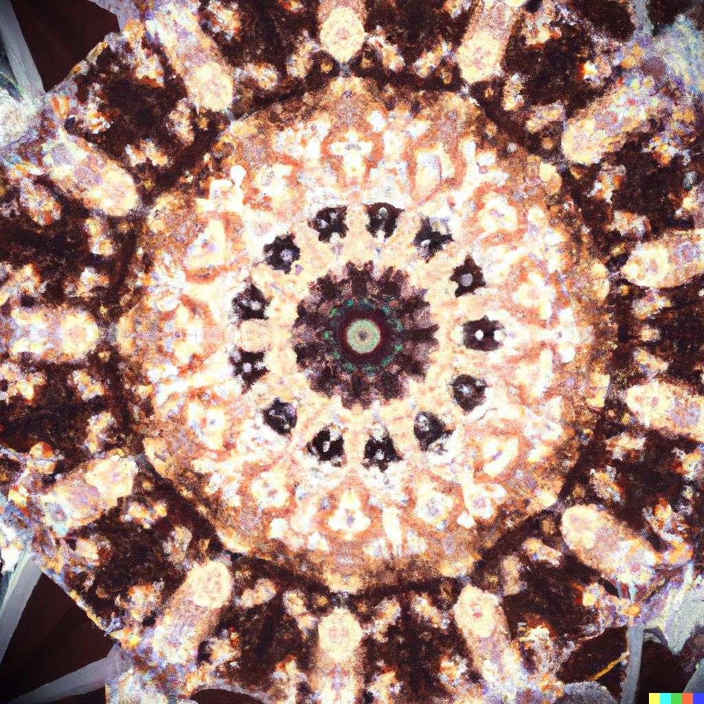 a representation of anxiety as viewed through a kaleidoscope